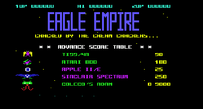 Eagle empire Title Screen